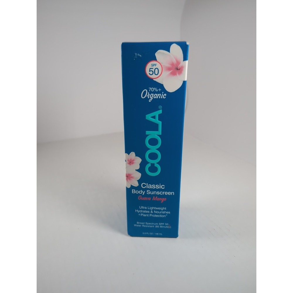 COOLA Classic Body Sunscreen Guava Mango SPF 50 5oz 70%+ Organic NEW Exp 6/26